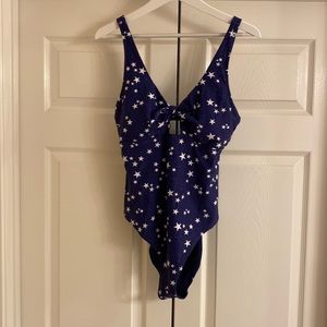 Cupshe XL NWT navy with stars one piece